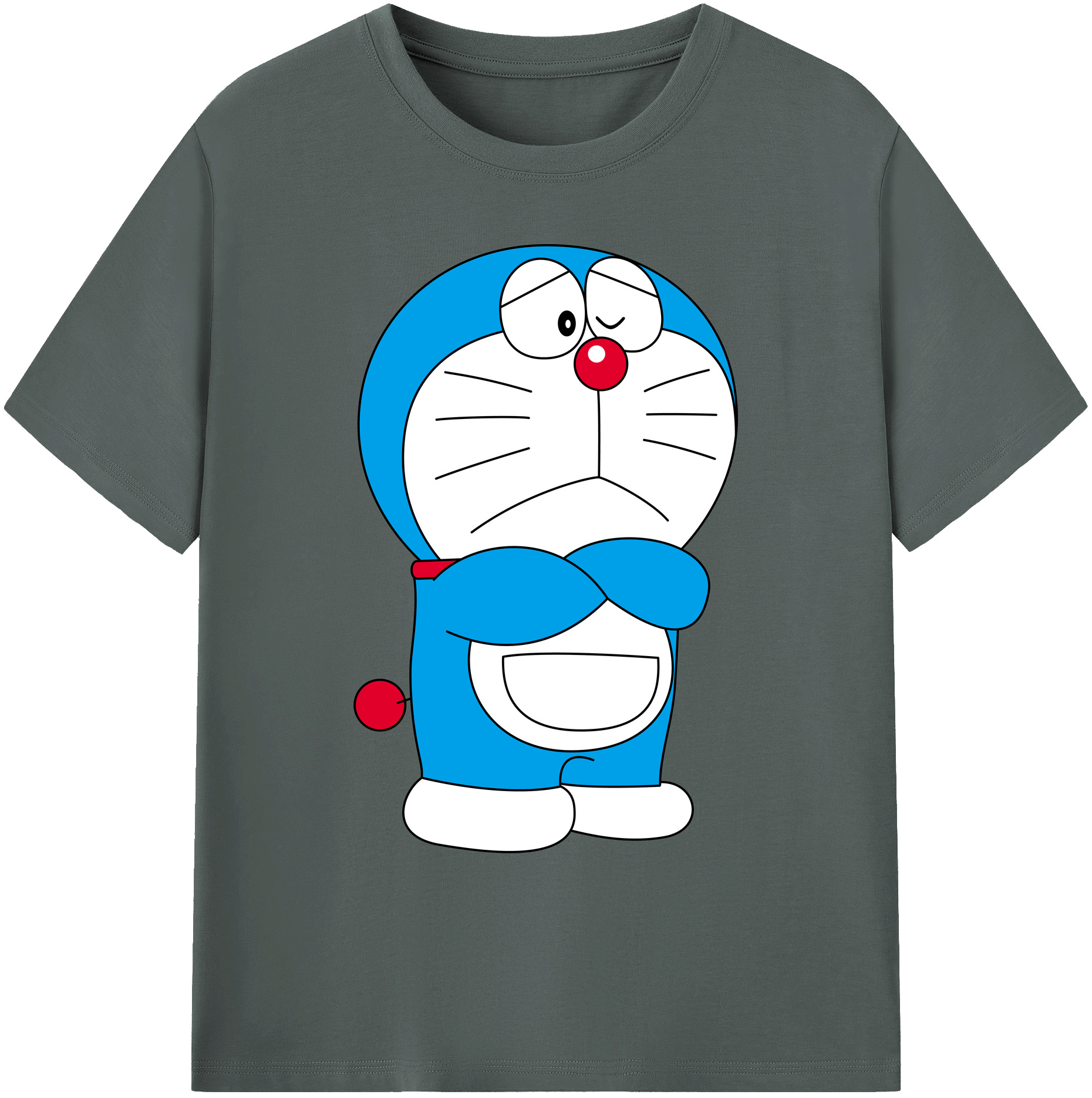 （画像用） ドラえもん Doraemon 綿100％ メンズ半袖Tシャツ｜肌触りやわらか＆通気性